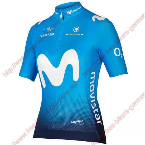 Radsport MOVISTAR TEAM 2018 Damen Trikot Kurzarm
