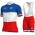 Radsport Groupama Fdj French Champion 2018 Radbekleidung Satz Trikot Kurzarm+Trägerhosen Set