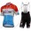 Radsport Quick Step Floors 2018 Luxembourg Champion Radbekleidung Satz Trikot Kurzarm+Trägerhosen Set