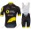 Radsport TEAM DIRECT ENERGIE 2018 Radbekleidung Satz Trikot Kurzarm+Trägerhosen Set
