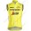 Radsport TREK-SEGAFREDO 2018 fluo gelb Windstopper ärmelloses Trikot Kurz