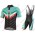 Profiteam 2018 Bianchi Milano Tiera Blau schwarz Radbekleidung Satz Trikot Kurzarm+Trägerhosen Sets 19067UQ