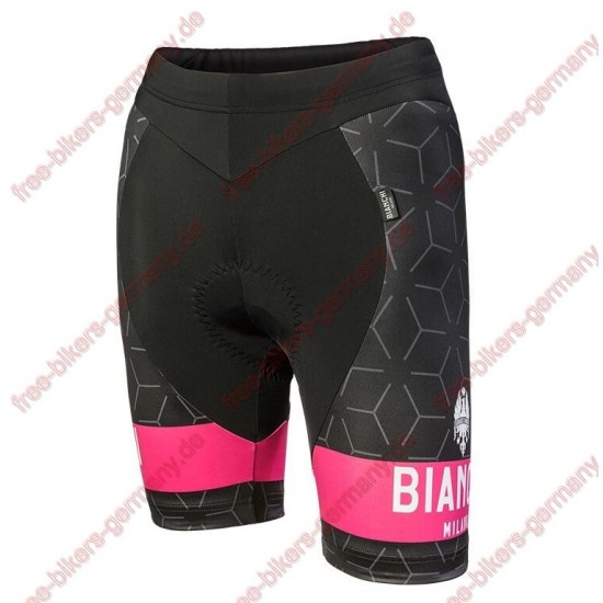 Profiteam 2018 Bianchi Milano Nevola schwarz pink Damen Radhose Kurz 59187JI