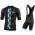 Fahrradbekleidung Radsport 2020 BIANCHI MILANO Roncaccio Trikot Kurzarm Outlet+Palizzi Trägerhosen Set schwarz