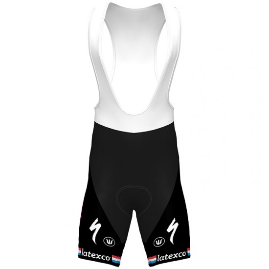 Fahrradbekleidung Radsport 2020 DECEUNINCK QUICK-STEP Luxembourgian Champion Trägerhosen Set