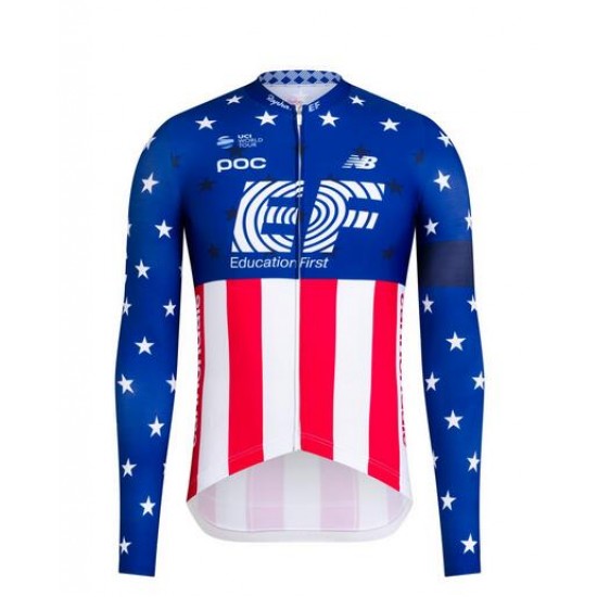 Fahrradbekleidung Radsport 2020 EF Pro Cycling USA National Champs Trikot Kurzarm