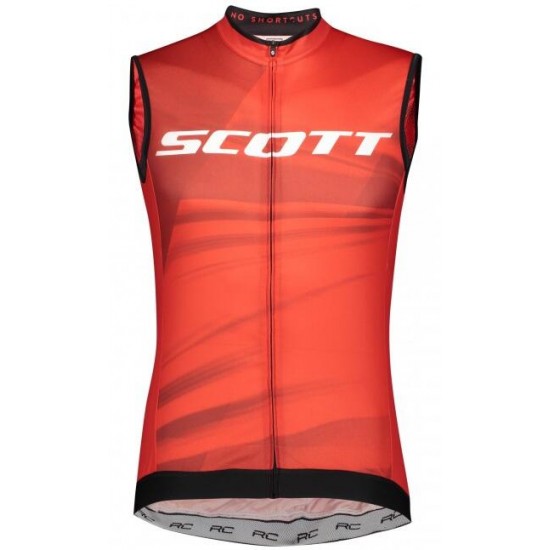 Fahrradbekleidung Radsport 2020 SCOTT RC Pro maglia senza maniche rot