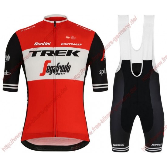 Profiteams Trek Segafredo 2019 rot Radbekleidung Satz Trikot Kurzarm+Trägerhosen Set Outlet
