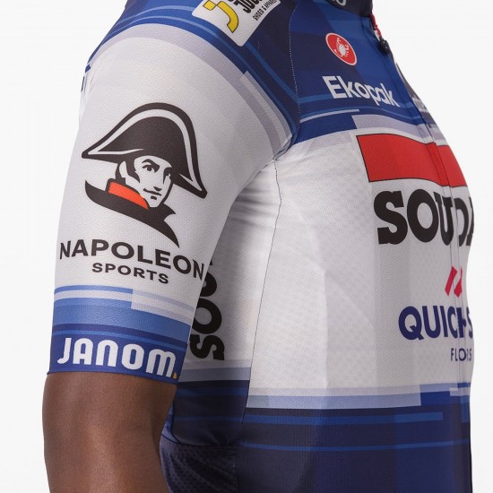 Soudal Quick-Step 2023 Aero Race 6.1 Radtrikot kurzarm-Radsport-Profi-Team Soudal Quick-Step 2023 Aero Race 6.1 Radtrikot kurzarm-Radsport-Profi-Team