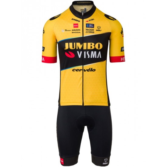 TEAM JUMBO-VISMA 2023 Trägerhose kurz-Radsport-Profi-Team TEAM JUMBO-VISMA 2023 Trägerhose kurz-Radsport-Profi-Team