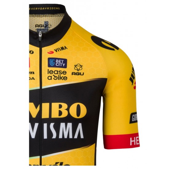 TEAM JUMBO-VISMA 2023 Radtrikot kurzarm-Radsport-Profi-Team TEAM JUMBO-VISMA 2023 Radtrikot kurzarm-Radsport-Profi-Team