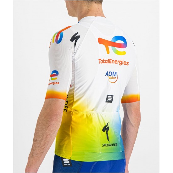Team TotalEnergies 2022 Radtrikot kurzarm(langer Reißverschluss)-Radsport-Profi-Team Team TotalEnergies 2022 Radtrikot kurzarm(langer Reißverschluss)-Radsport-Profi-Team