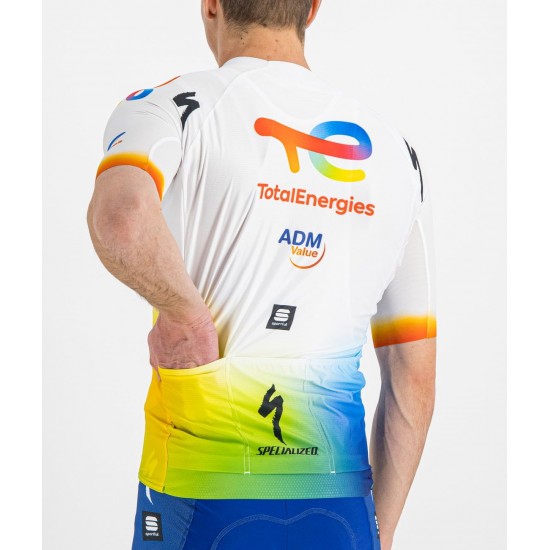 Team TotalEnergies 2022 Radtrikot kurzarm(langer Reißverschluss)-Radsport-Profi-Team Team TotalEnergies 2022 Radtrikot kurzarm(langer Reißverschluss)-Radsport-Profi-Team