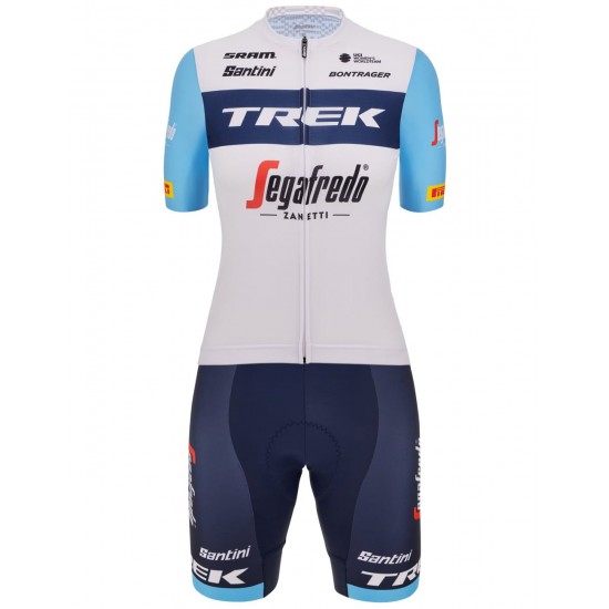 TREK-SEGAFREDO Damen Team 2023 Radsport Set(Radtrikot langer RV+Radhose)-Radsport-Profi-Team