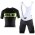 2015 ALE schwarz Fahrradbekleidung Satz Fahrradtrikot Kurzarm Trikot und Kurz Trägerhose BCHP417