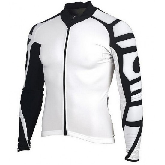 2015 ASSOS Weiß Fahrradtrikot Langarm RJLU869
