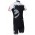 2015 Cervelo fahrradbekleidung Satz Radtrikot Kurzarm grau schwarz und Kurz Radhose BVXB373