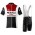 2015 MORVELO schwarz rot Fahrradbekleidung Satz Fahrradtrikot Kurzarm Trikot und Kurz Trägerhose VDUA294