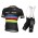 Etixx Quick-Step Champion Du Monde 2015 Fahrradbekleidung Satz Fahrradtrikot Kurzarm Trikot und Kurz Trägerhose NSOJ141