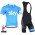 2015 Sky Radtrikot Kurzarm Blau und Kurz Trägerhose LJBV470