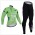 2015 Tour de France vert Fahrradbekleidung Radtrikot Satz Langarm und Lange Fahrradhose ILJN947