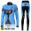 2011 Monton Blue Cat Damen Fahrradbekleidung Radtrikot Satz Langarm und Lange Fahrradhose PLBQ990