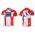 2012 Saxo Bank Pro Team Dnischer Champion Radtrikot Kurzarm Rot Weiß STMK852
