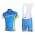 Astana Pro Team Radtrikot Kurzarm Kurz Trägerhose Kits Blau IADK657