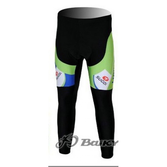 Liquigas Cannondale Pro Team Lang Radhose Grün Weiß NLTX696