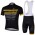 2013 Livestrong Fahrradbekleidung Satz Fahrradtrikot Kurzarm Trikot und Kurz Trägerhose Schwarz Gelb NAZG542