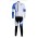Pinarello Pro Team Fahrradbekleidung Radtrikot Satz Langarm und Lange Fahrradhose Weiß Blau SWWG937