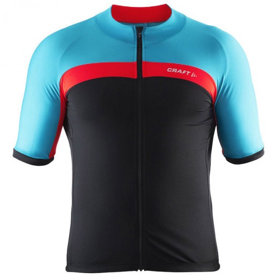 Bekleidung Herren Craft Velo Trikot-Schwarz Rot Blau Bekleidung Herren Craft Velo Trikot-Schwarz Rot Blau