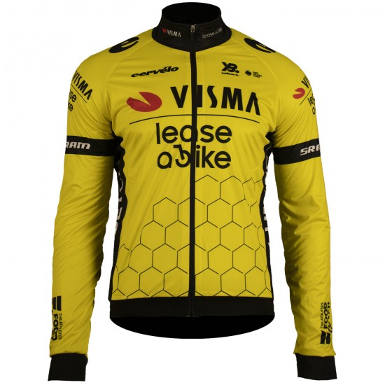 Bekleidung Herren Team Visma Lease a bike 2025 Premiun Polartec jacke