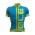 2016 ALE Graphics PRR Arcobaleno blau Radtrikot Kurzarm DARY877