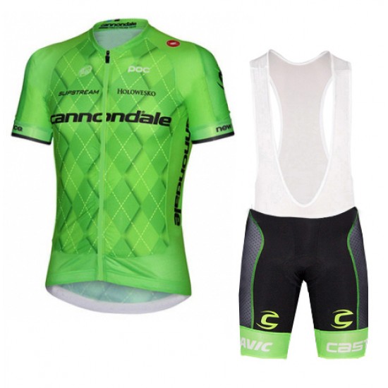 2016 Cannondale Fahrradbekleidung Satz Fahrradtrikot Kurzarm Trikot und Kurz Trägerhose 02 MNHH168