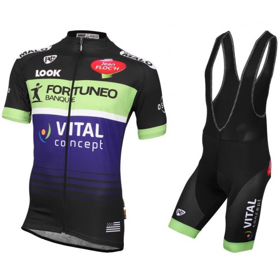 2016 FORTUNEO-VITAL CONCEPT Fahrradbekleidung Satz Fahrradtrikot Kurzarm Trikot und Kurz Trägerhose NACH835 2016 FORTUNEO-VITAL CONCEPT Fahrradbekleidung Satz Fahrradtrikot Kurzarm Trikot und Kurz Trägerhose NACH835