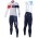 2016 Team IAM Weiß thermisch Fahrradbekleidung Satz Radtrikot Langarm+Lang Trägerhose JKSU675