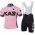 2016 KAS rose Fahrradbekleidung Satz Fahrradtrikot Kurzarm Trikot und Kurz Trägerhose CAIZ674