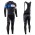 2016 Orbea Team Pro Schwarz-Blau Fahrradbekleidung Satz Radtrikot Langarm+Lang Trägerhose YGLT517
