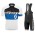 2016 Scott schwarz blau Fahrradbekleidung Satz Fahrradtrikot Kurzarm Trikot und Kurz Trägerhose UJVS399