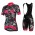 2017 Damen Ale Graphics PRR Camo Schwarz-Rose Fahrradbekleidung Satz Radtrikot Kurzarm+Kurz Trägerhose 667LXWP