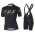 2017 Team FOX Damen Schwarz Gelb Fahrradbekleidung Satz Radtrikot Kurzarm+Kurz Trägerhose 333SGAW