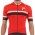 2017 Pinarello Corsa Radtrikot Kurzarm-Rot Schwarz 661DRZS